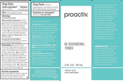Proactiv Retexturizing Toner 59 mL Carton (59ml Carton Image)